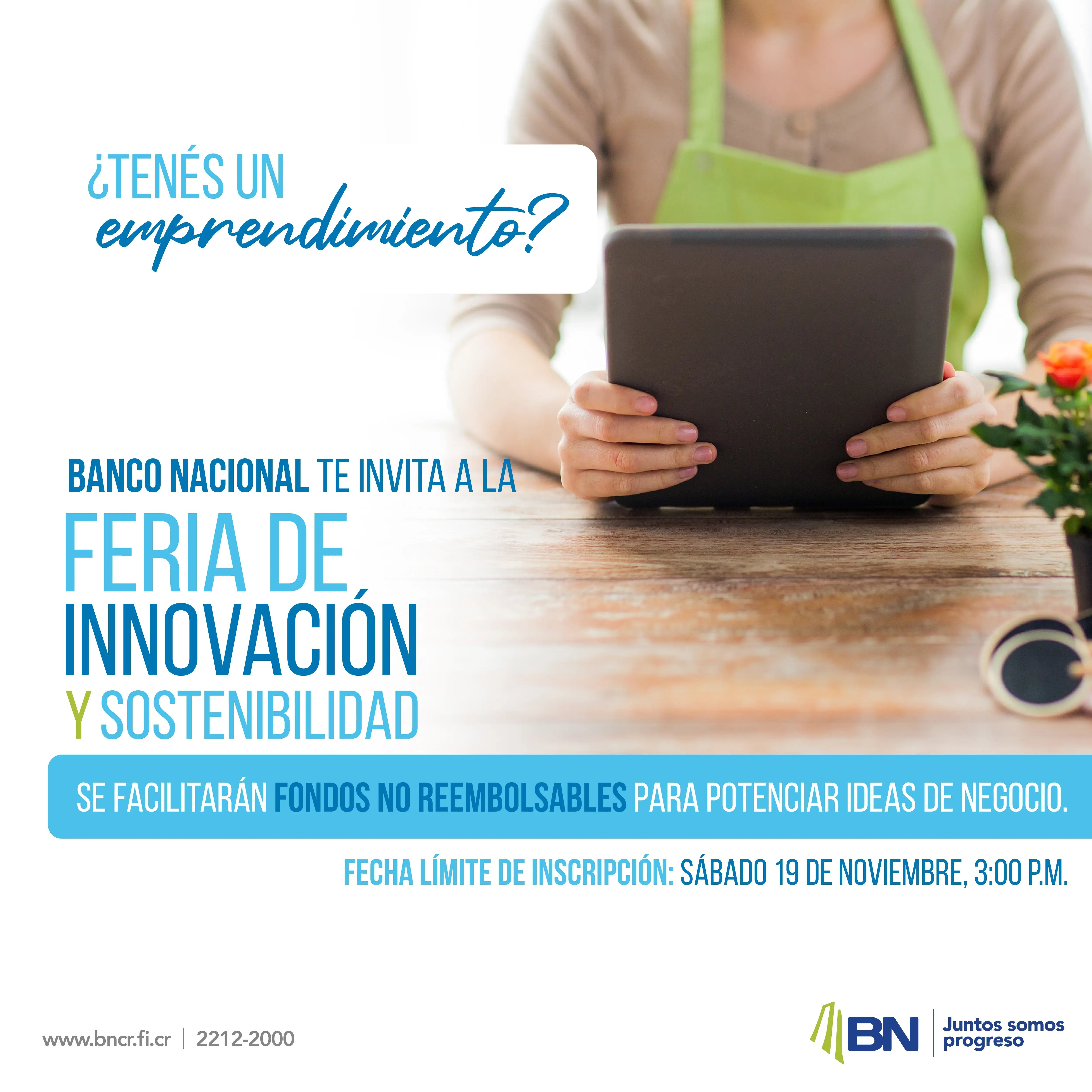 Aún hay tiempo de participar en la feria de innovación y sostenibilidad