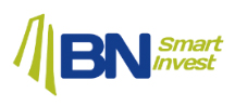 Logotipo de Smart Invest de activos con texto en azul y verde junto al ícono institucional del Banco Nacional de Costa Rica.